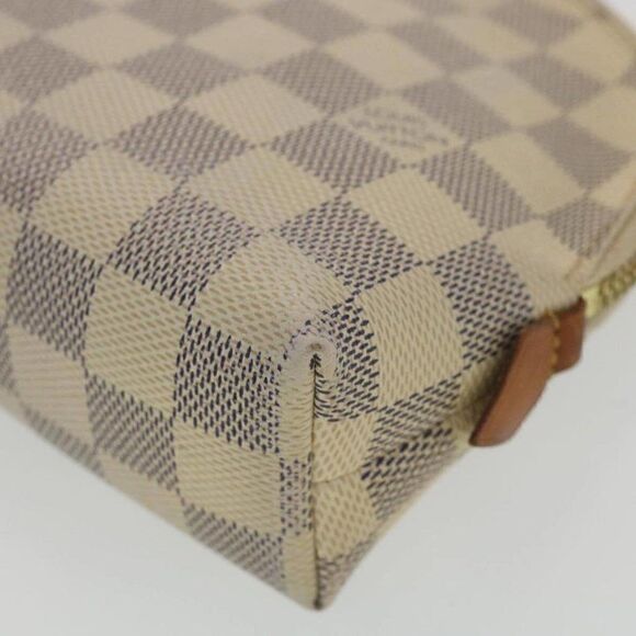 LOUIS VUITTON Damier Azur Pochette Cosmetic GM Pouch - Picture 15 of 15